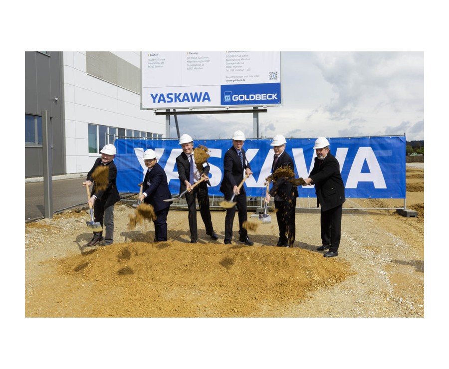 Ground-breaking ceremony for the Yaskawa extension complex in Allershausen